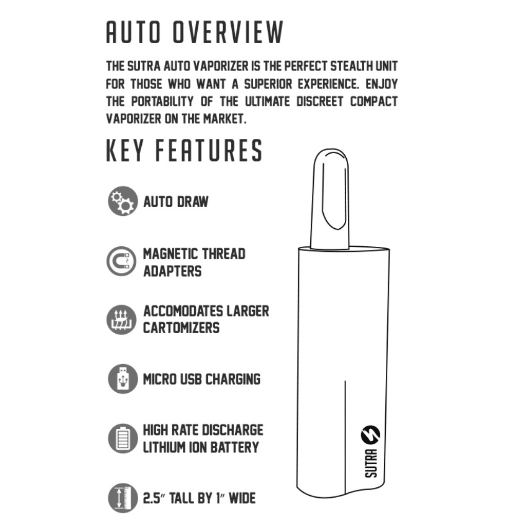 Sutra cartridge vaporizer